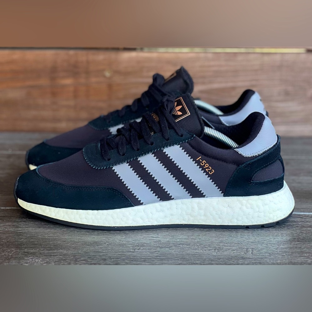 Adidas I-5923 Black Grey B27872 Sz 10.5 Men Originals Shoes Running Casual 2017